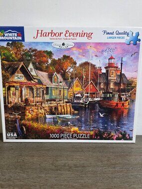 Harbor Evening - 1000 Piece Jigsaw Puzzle by White Mountain